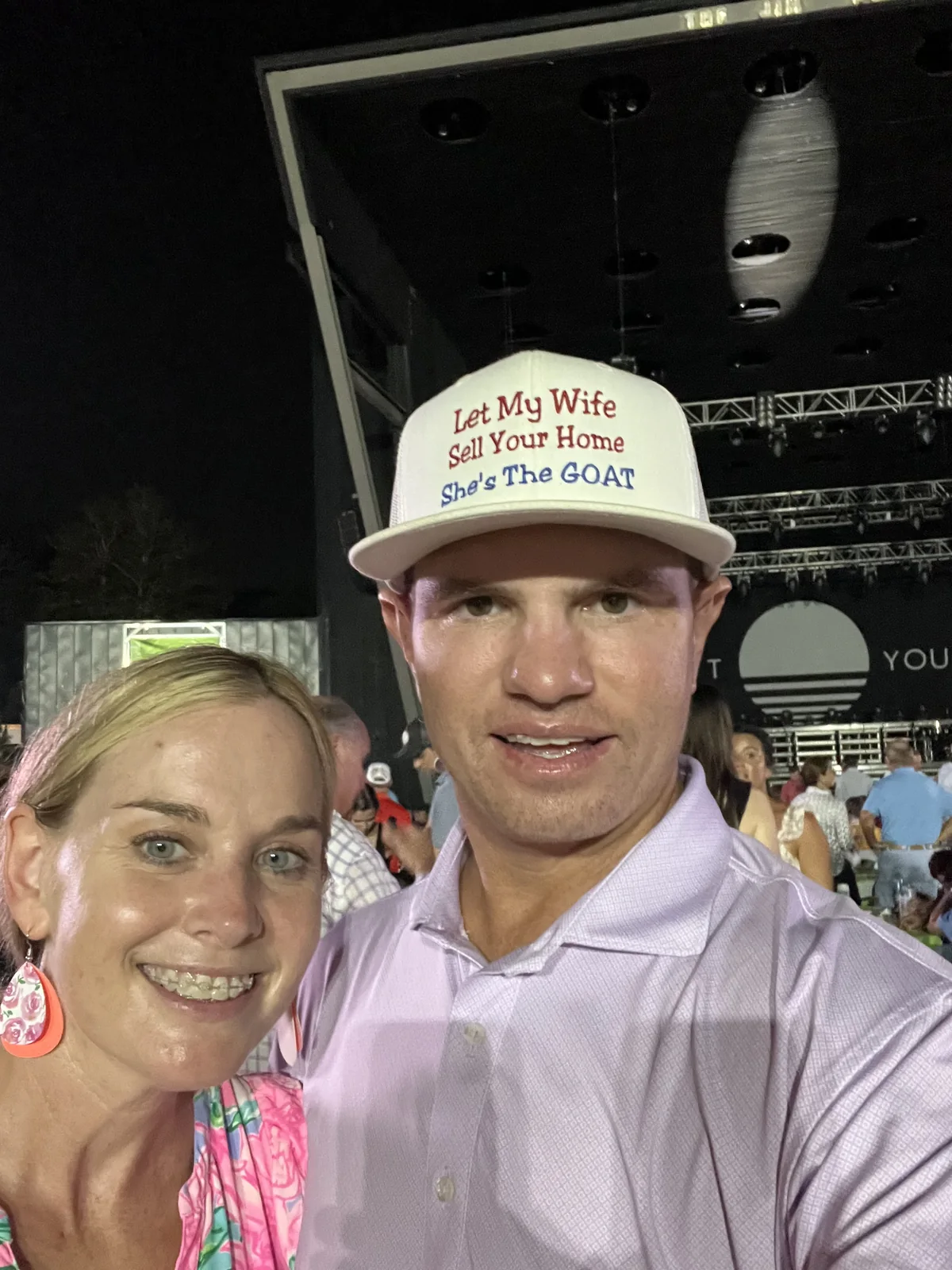 Jessica and Traynor enjoying a local event