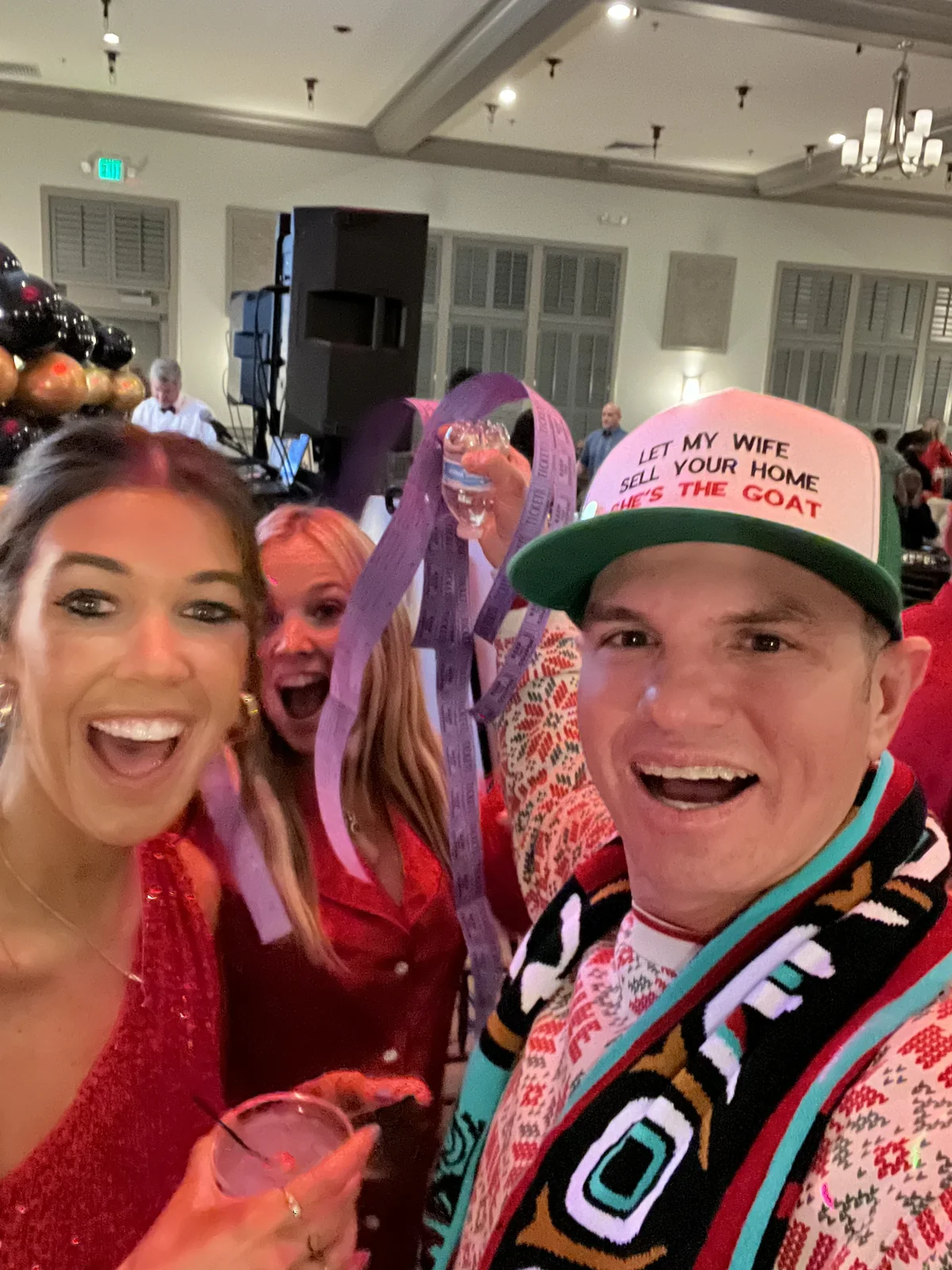 Jessica and Traynor at a community celebration