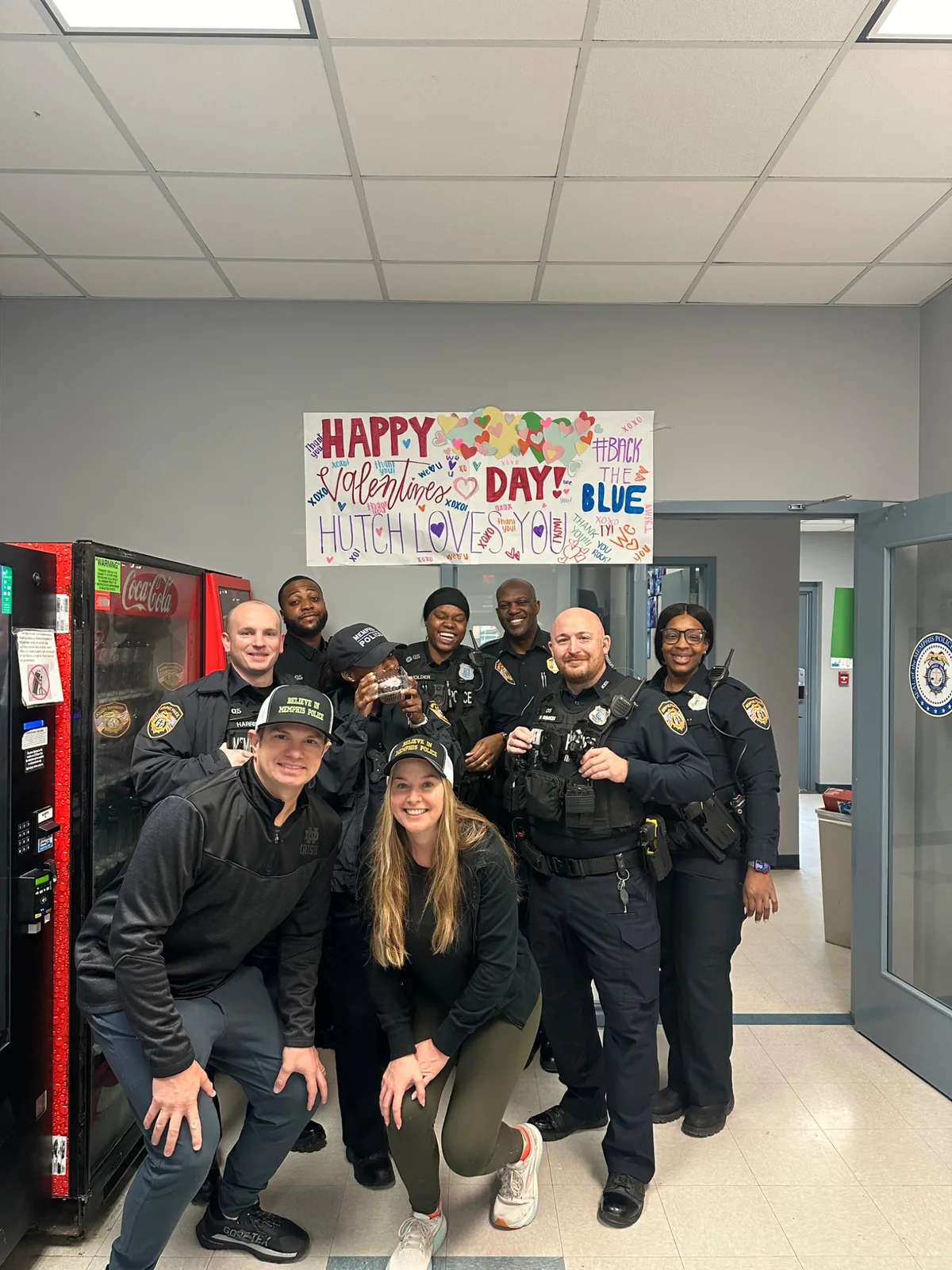 Jessica and Traynor supporting Memphis Police