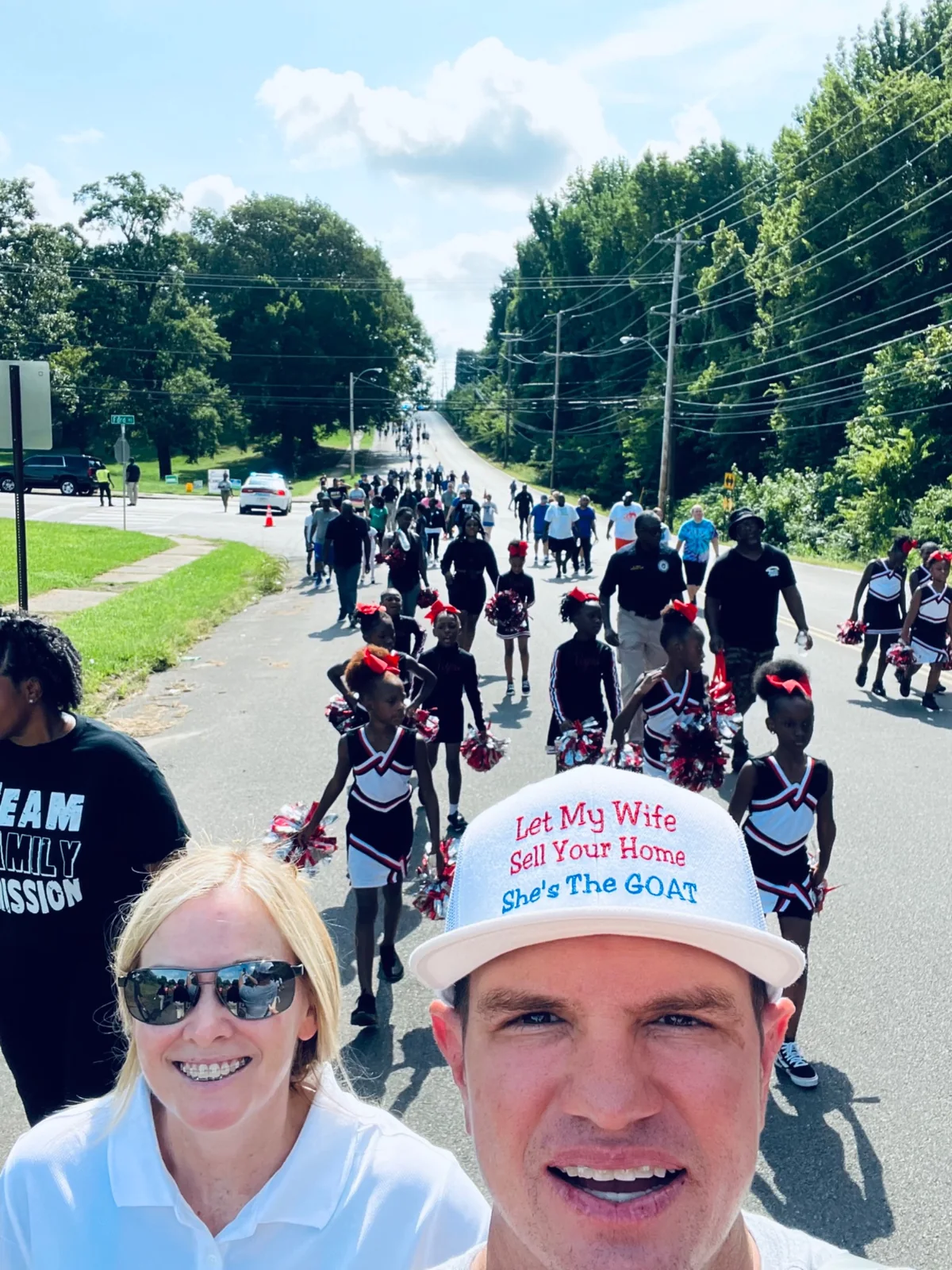 Traynor and Jessica at a community walk in Memphis